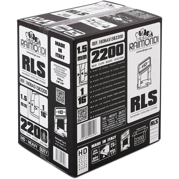 Raimondi Basi HD 1,5mm – 2200 pz, Piastrelle 3-12mm