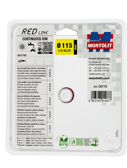 Montolit - Disco diamantato Cermont CG115 115mm