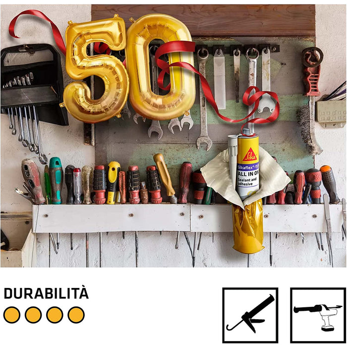 Sika Sikaflex 11 FC Purform Grigio - Adesivo Sigillante Poliuretanico 300 ml - Scatola 12 pz.
