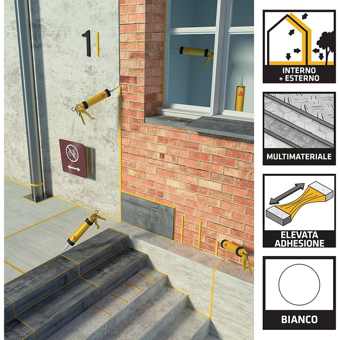 Sika Sikaflex 11 FC Purform Nero - Adesivo Sigillante Poliuretanico 300 ml
