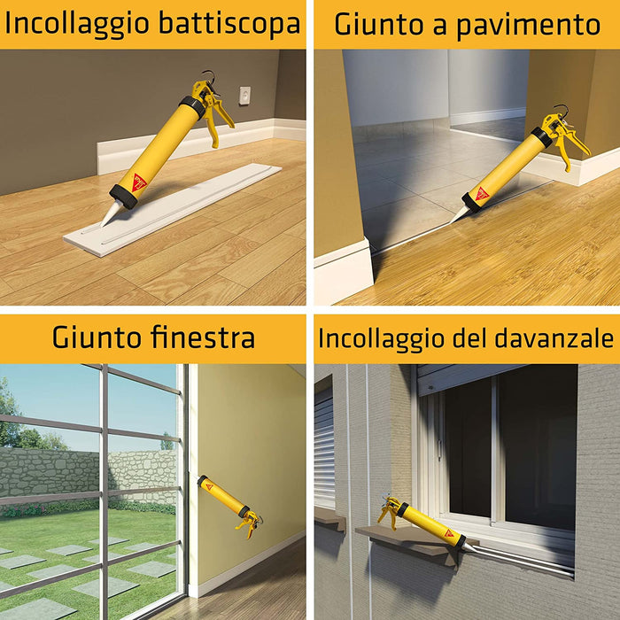 Sika Sikaflex 11 FC Purform Bianco - Adesivo Sigillante Poliuretanico 300 ml - Scatola 12 pz.