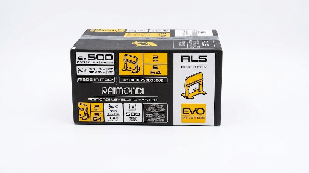 Raimondi Bases RLS EVO 3000 pcs – Joint 2 mm, Carreaux 3-12 mm – Fabriqué en Italie