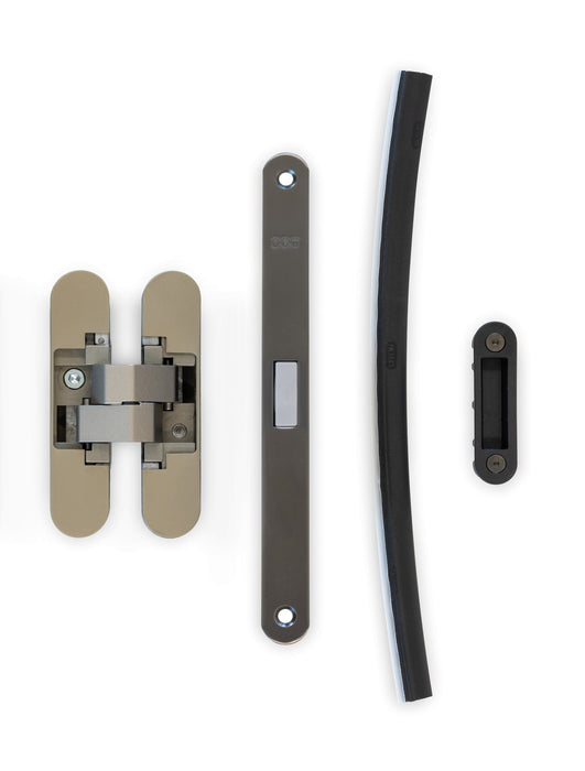 Kit Ferramenta OPFER48 per Porte a Battente Eclisse Syntesis Line – 3 Cerniere, Serratura e Guarnizioni