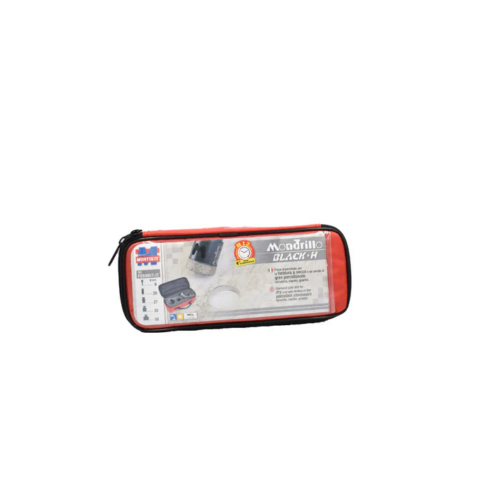 Montolit - Kit Foretti a secco Mondrillo Black - H diam. 8/20/27/35/50 FSBHKIT-IT