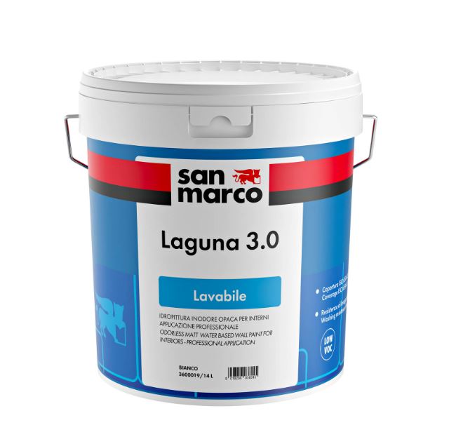 San Marco Laguna 3.0 – Idropittura Lavabile Inodore per Interni