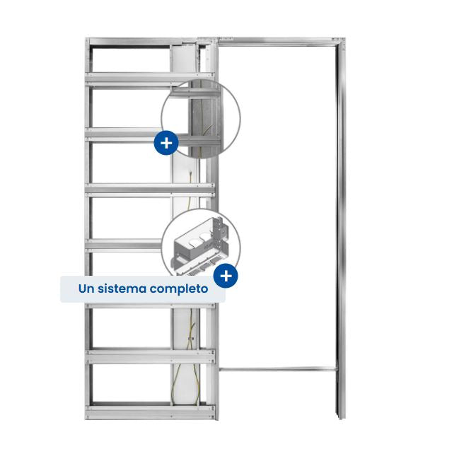 Controtelaio Filo Muro Syntesis Luce sp.150 per Cartongesso – Eclisse Porta a Scomparsa