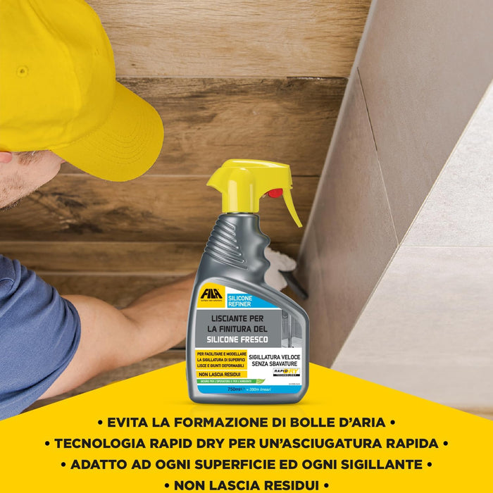 Fila - Silicone Refiner 750 ml, lissant pour la finition du silicone frais