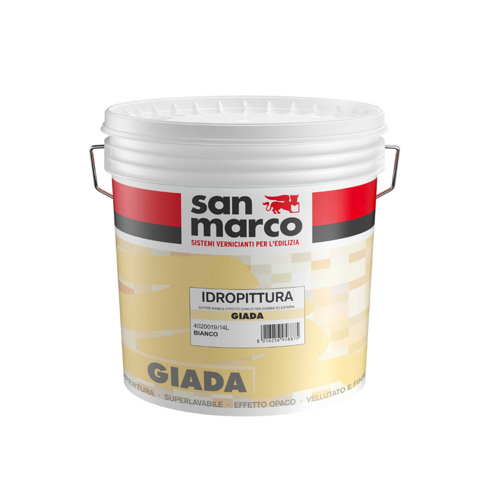 San Marco Giada – Idropittura Superlavabile Effetto Vellutato per Interni ed Esterni
