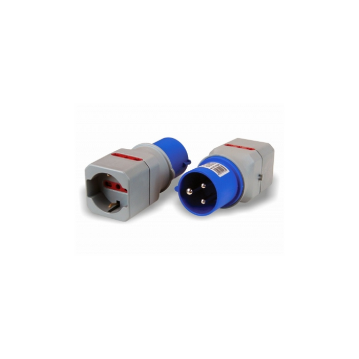 Friggeri - Adaptateur de système à usage temporaire Schuko-bipasse FR-17026