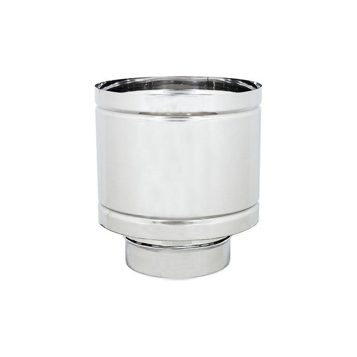 Comignolo a Botte Acciaio Inox Base Tonda per Canna Fumaria Innesto Femmina – Zinco Group