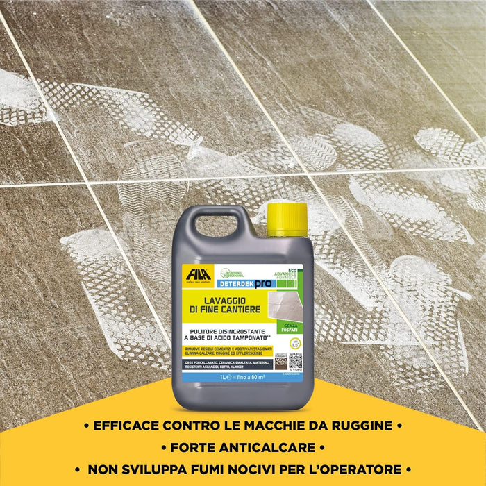 Fila Deterdek Pro | Detergente Acido Fine Cantiere
