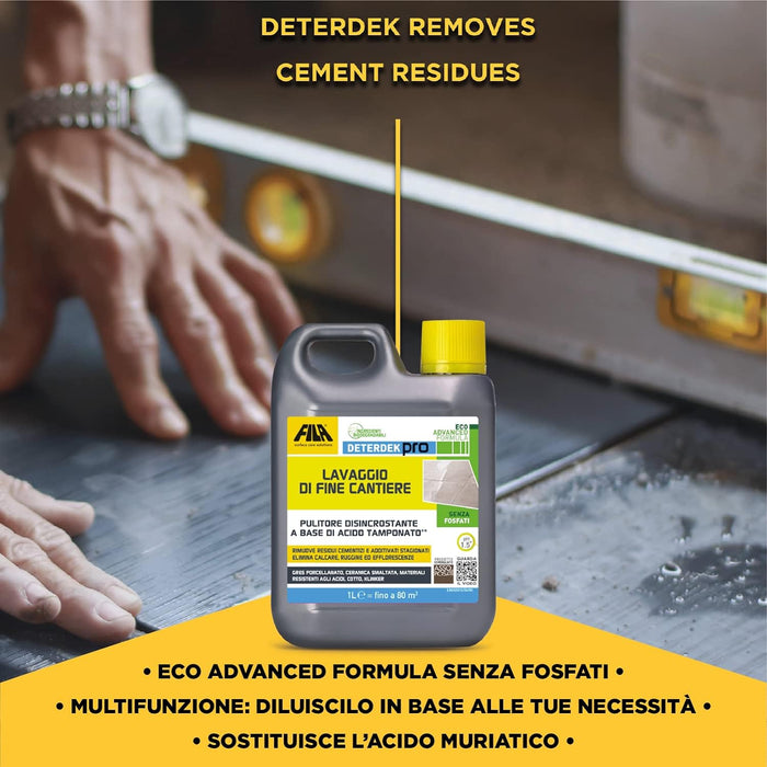 Fila Deterdek Pro | Detergente Acido Fine Cantiere