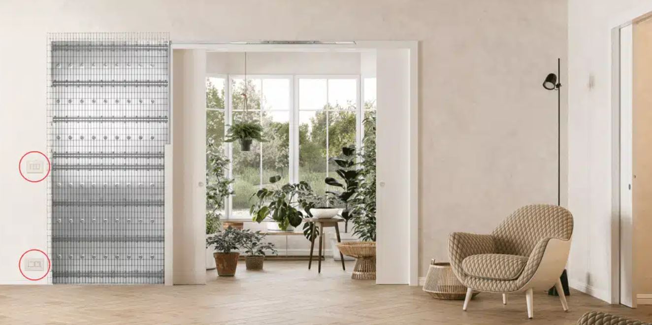 Controtelaio mod. Luce 80x210 sp.150 per Intonaco