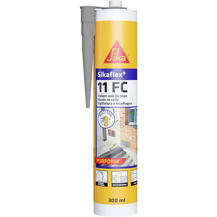 Sika Sikaflex 11 FC Purform Grigio - Adesivo Sigillante Poliuretanico 300 ml - Scatola 12 pz.