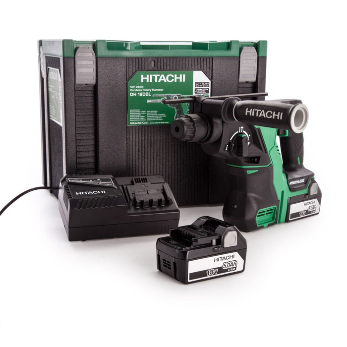 Hikoki - Marteau perforateur DH18DBL 18V 5Ah Brushless - Puissance et précision