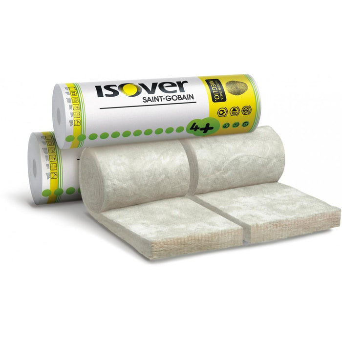 Isover - Acustipar 4+ Lana di Vetro a Rotoli mm.45 per Isolamento Acustico