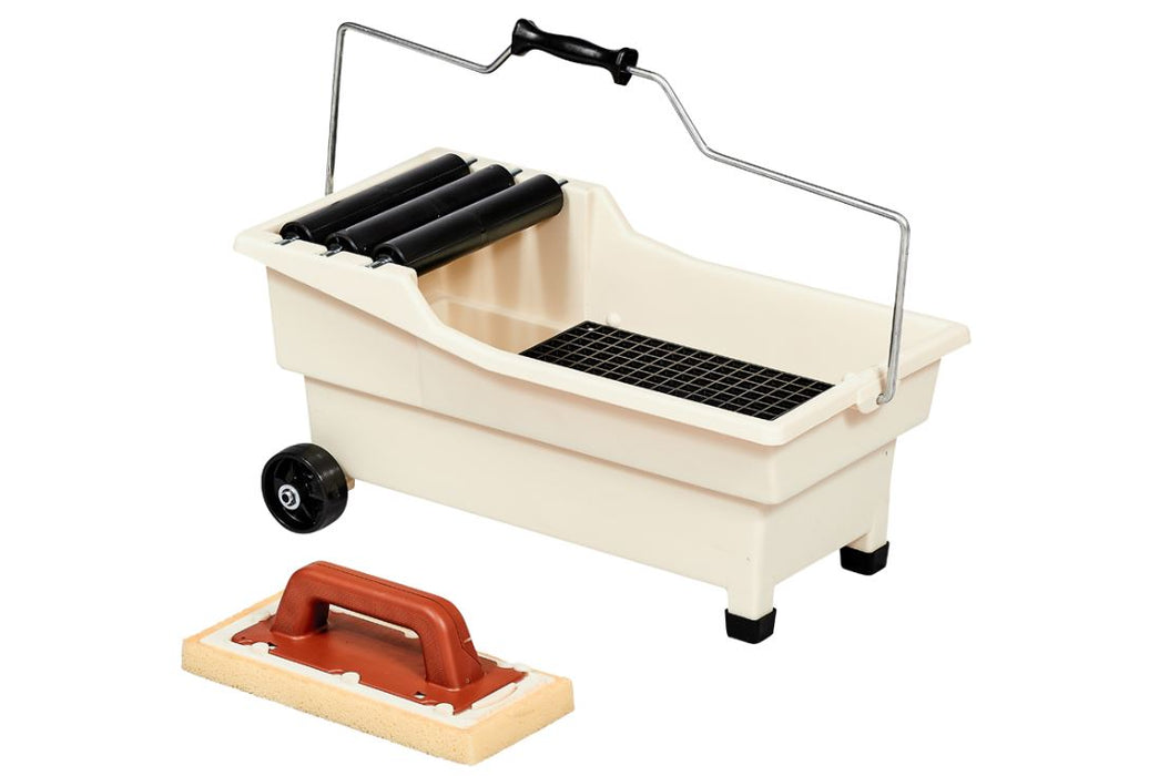 Bac à laver Raimondi Pulirapid 20L avec taloche éponge Sweepex