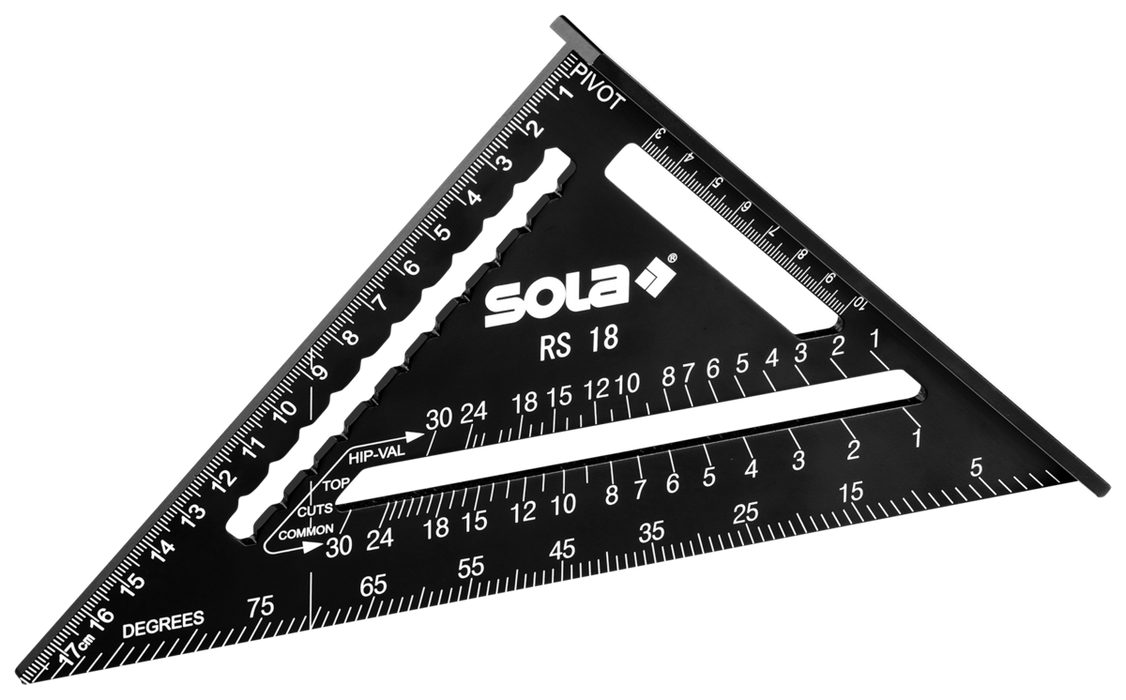 Sola - Équerres de charpentier RS 18 (18 cm) & RS 30 (30 cm)