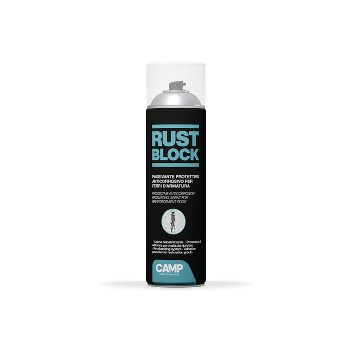 Camp Rust Block Passivante Spray 500ml – Anticorrosivo per Ferri d'Armatura