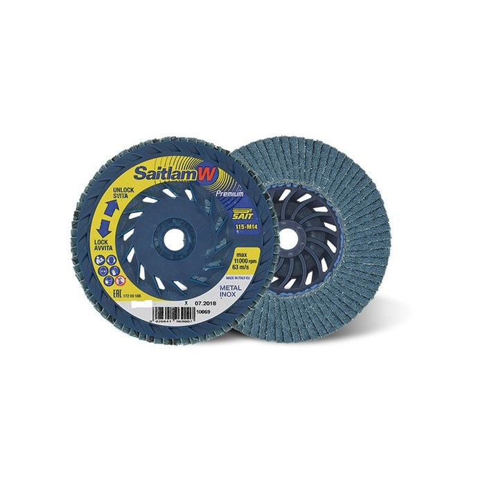 Sait - Disco lamellare SAITLAM W Ø115 mm con attacco M14 - Varie grane