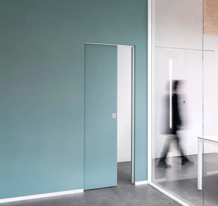Châssis pour porte coulissante escamotable Syntesis Filo Muro ép. 125 pour enduit – Eclisse 70-90x210